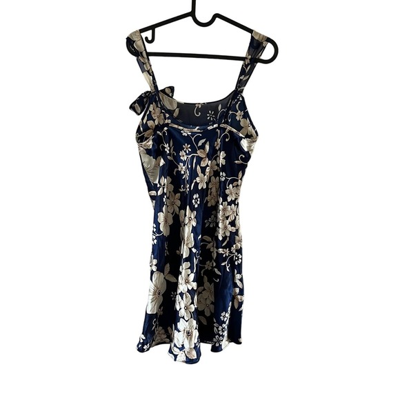 LA Intimates Vintage Floral Bow Detail Satiny Slip Women's Size S - Picture 4 of 9